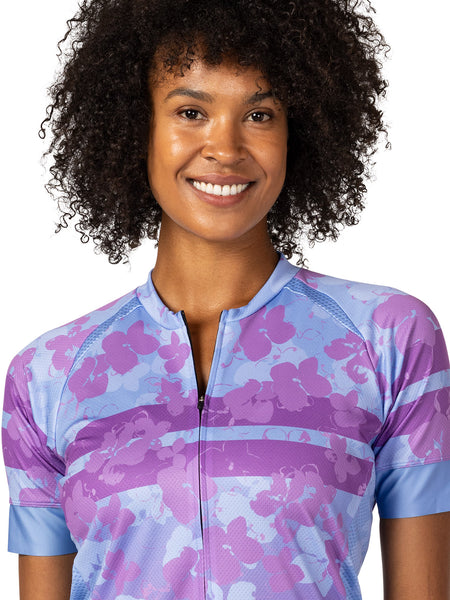 Terry Touring Bike Jersey in color || Lavender Shimmer