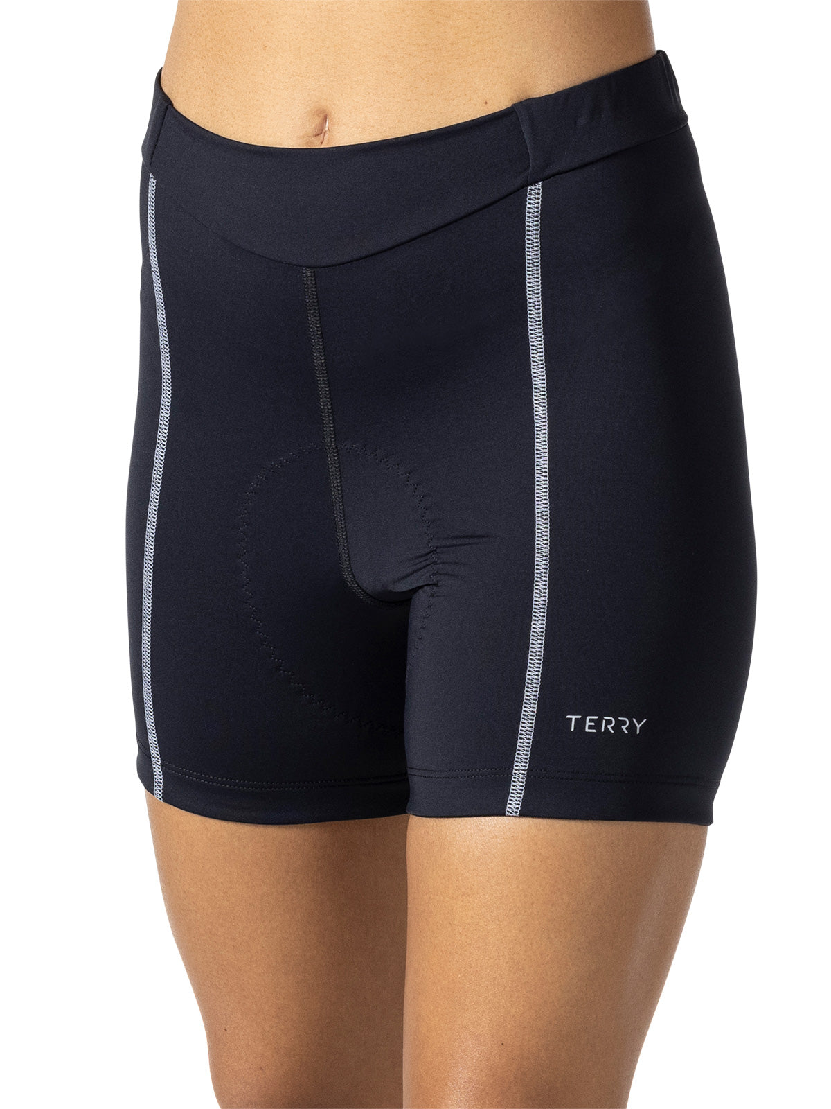 Terry Bella Bike Short/Short in Black Gray Colorway