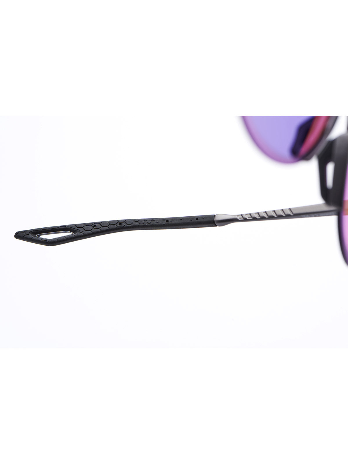 100% Legere Coil Sunglasses in color || Matte Gunmetal |Purple Mirror