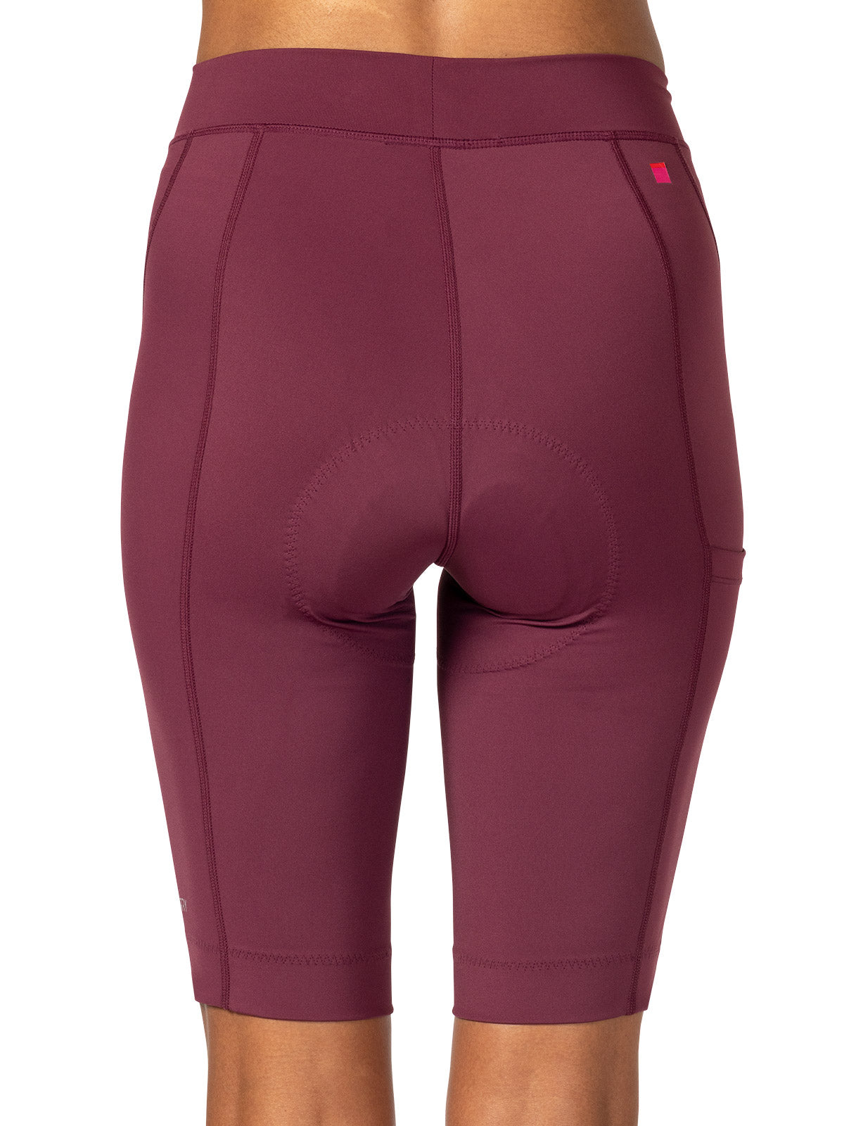 Terry Bike Bermuda Short in color || Mauve Wine