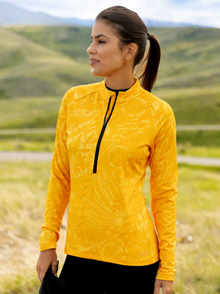 Terry Thermal Bike Jersey in color || Palmetto Gold