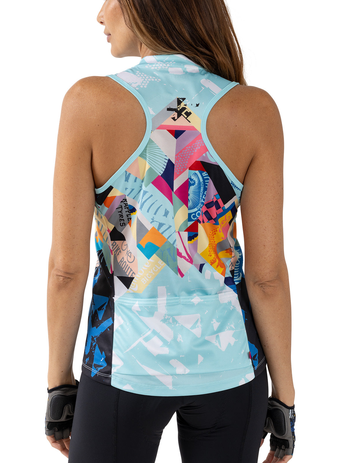 Terry Sun Goddess Bike Jersey in color || Gears of Glory Aqua