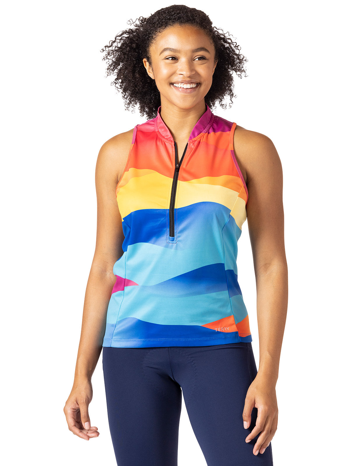 Terry Sun Goddess Bike Jersey in Primetime Colorway