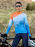 Castelli Tigre LS Bike Jersey in color || Orange Blue
