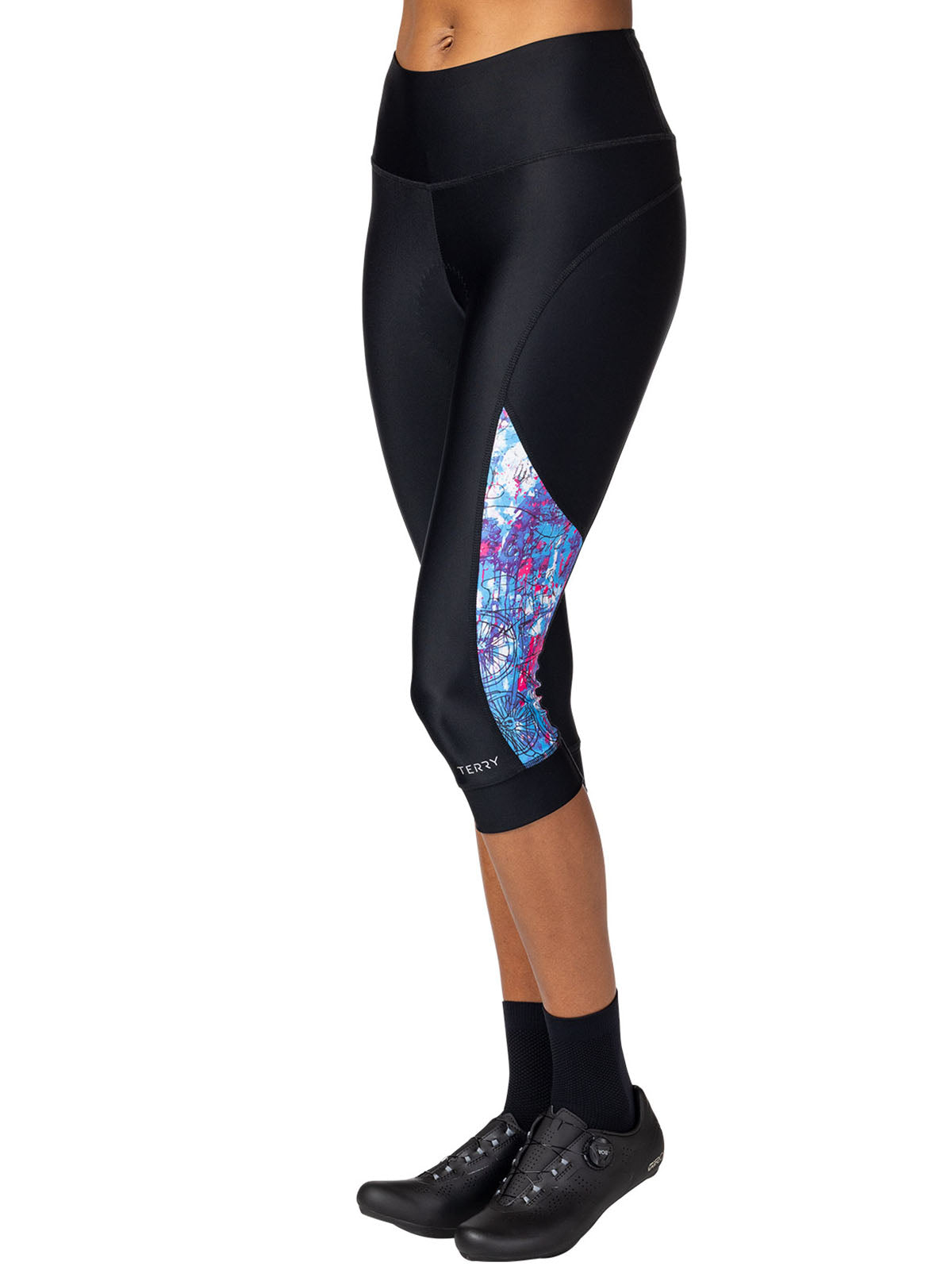 Terry Soleil Bike Capri in color || Black Urban Cadence