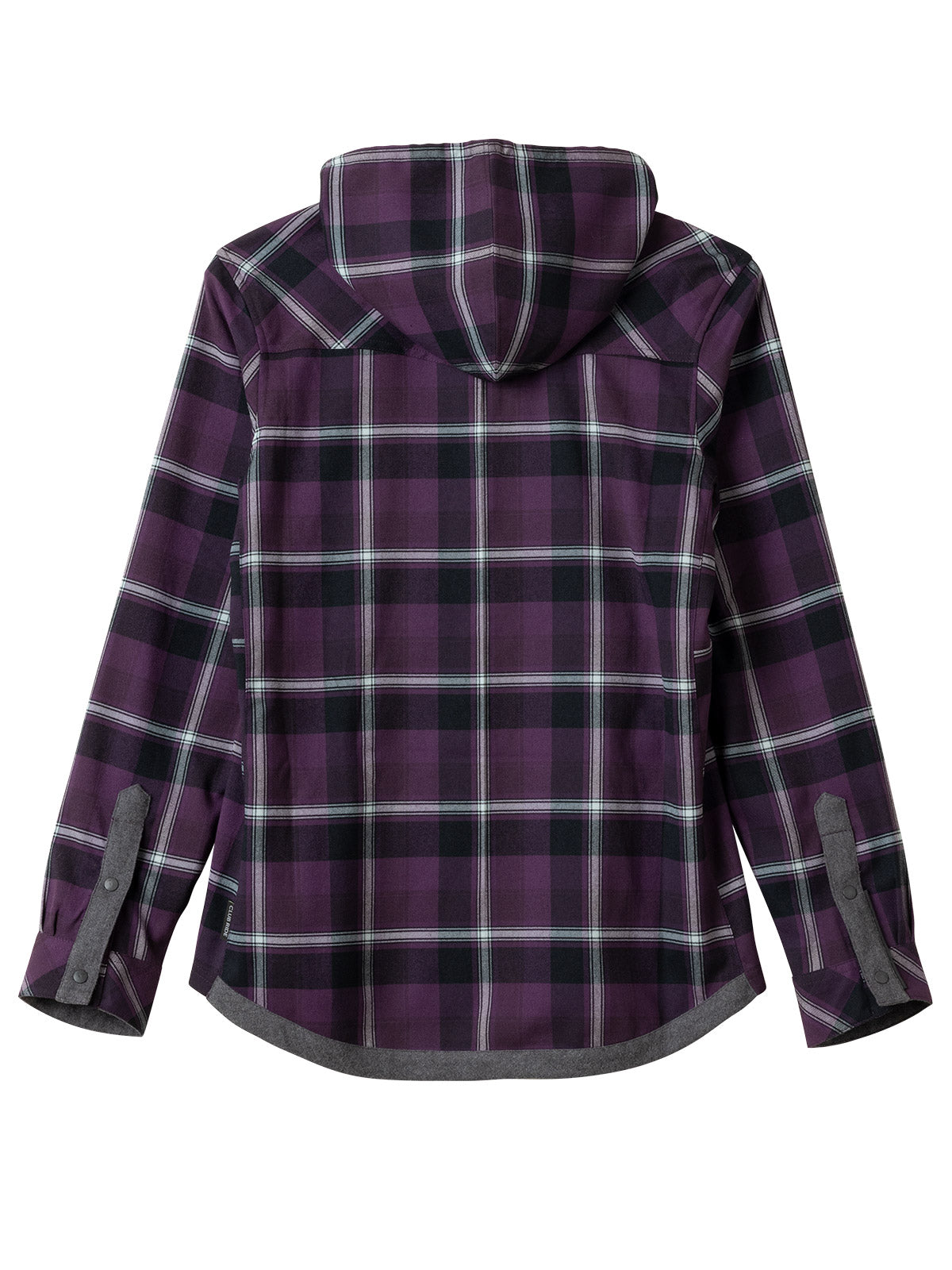 Club Ride Pop Over Flannel Bike Hoody in color || Blackened Purple