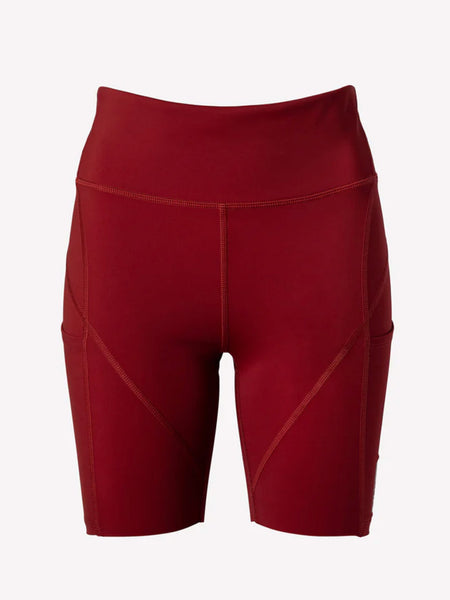 Tiem Athletic Aero Lite II Unpadded Bike Short in color || Merlot