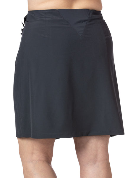 Terry Wrapper Bike Skirt Plus in color || Ebony