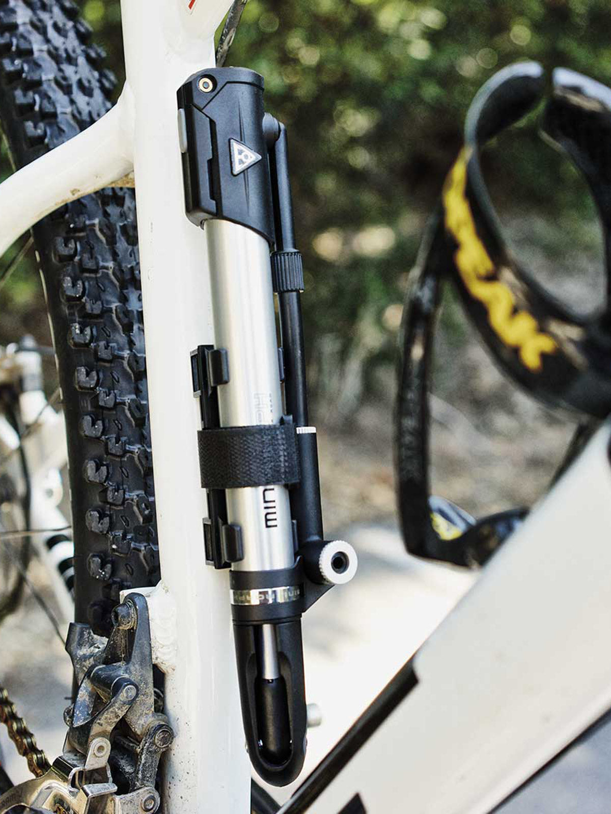 Frame mounted bike pump on sale