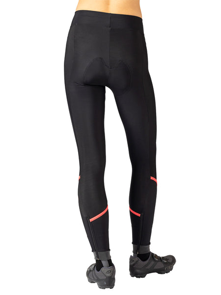 Castelli Velocissima Thermal Bike Tight in color || Black | Hibiscus