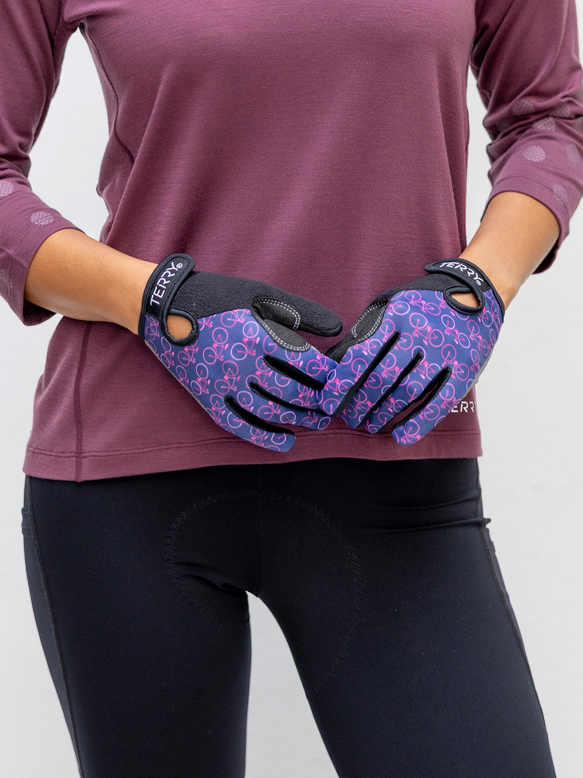 Terry Full Finger Bike T-Gloves in color || Cruiser