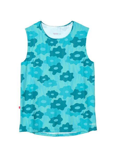 Terry Soleil Split Bike Tank in color || Blue Daisy