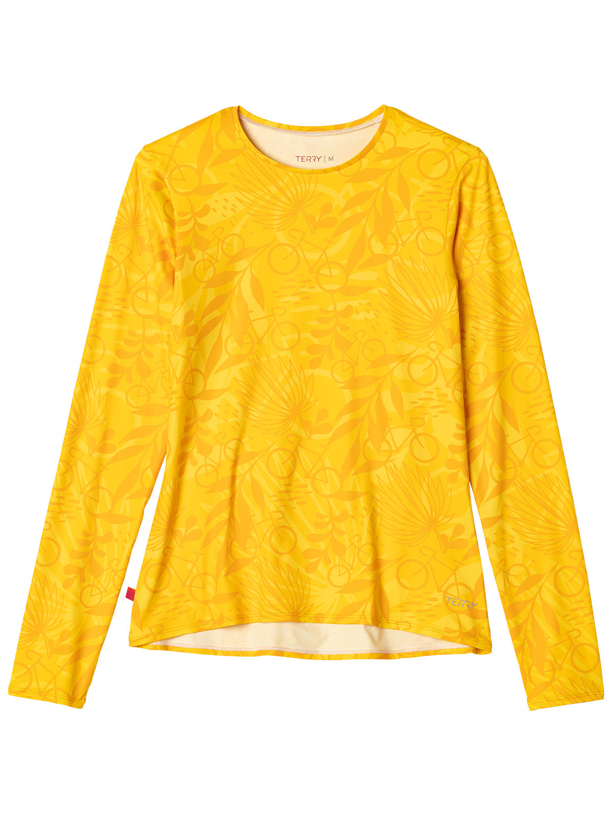 Terry Soleil Long Sleeve Bike Top in color || Palmetto Gold