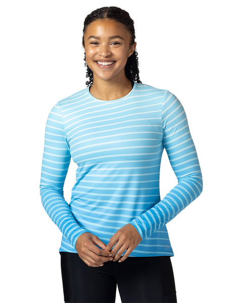 Terry Soleil Flow Long Sleeve Bike Top in color || Diagonal | Blue