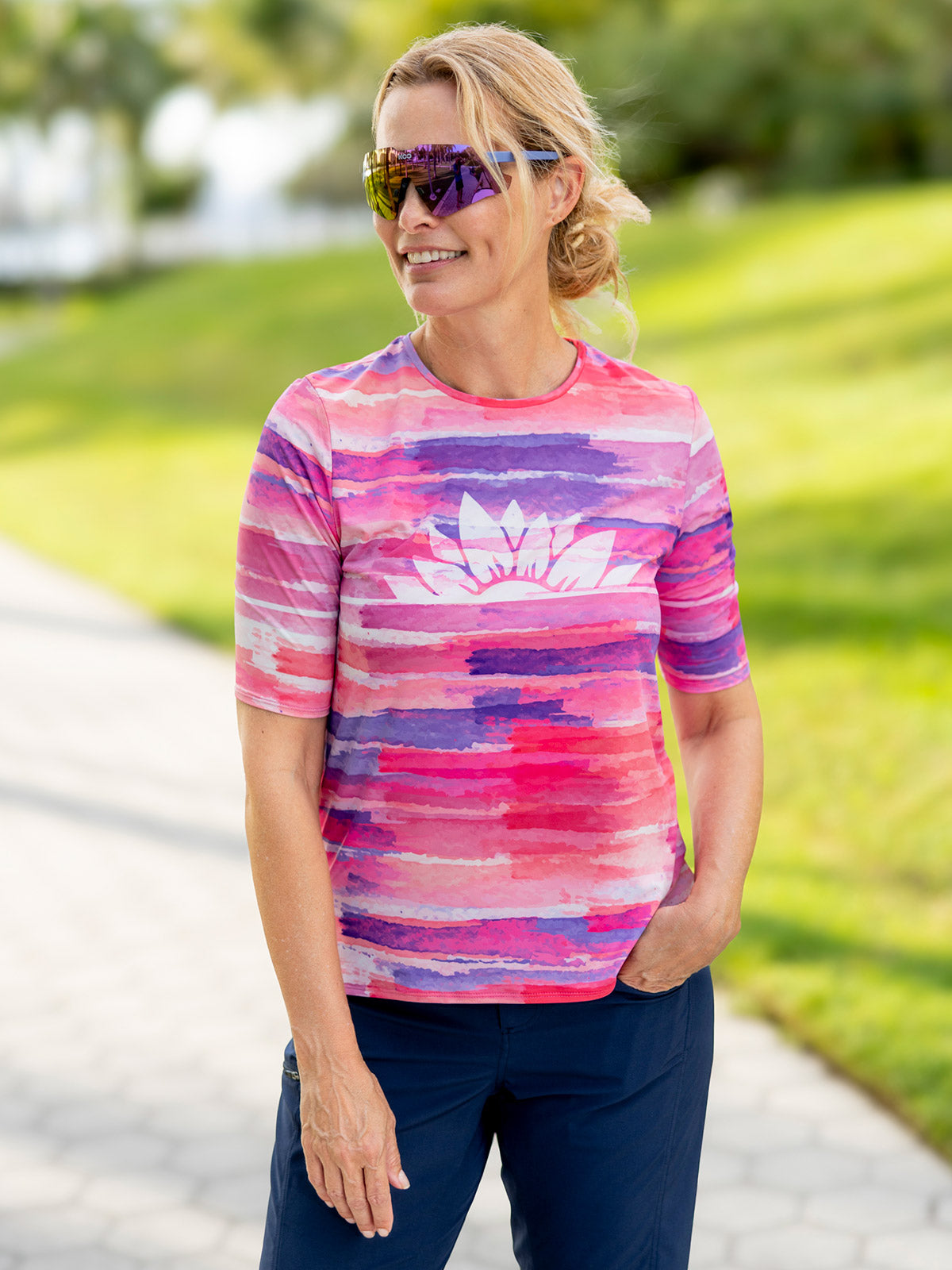 Terry Soleil Flow Short Sleeve Bike Top in color || Lotus Flow