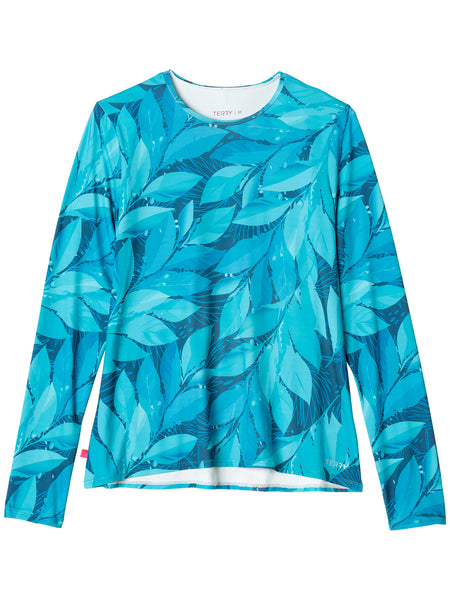 Terry Soleil Flow Long Sleeve Bike Top in color || Blue Maple