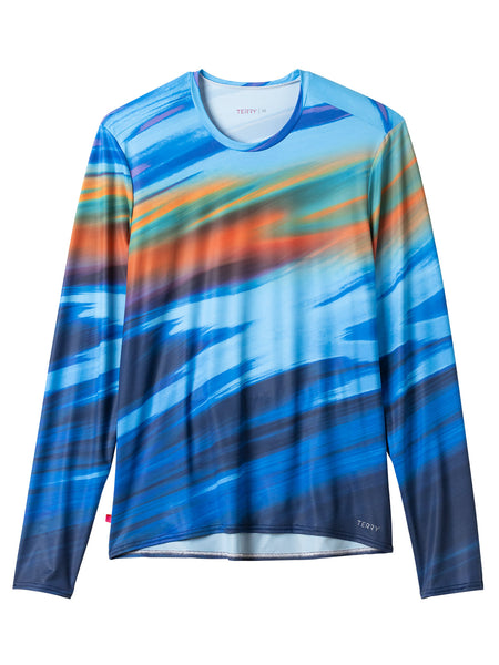 Terry Men's Soleil Long Sleeve Bike Top in color || Ice