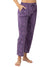 Benares PJ Crop Pant Plus in Plum Colorway