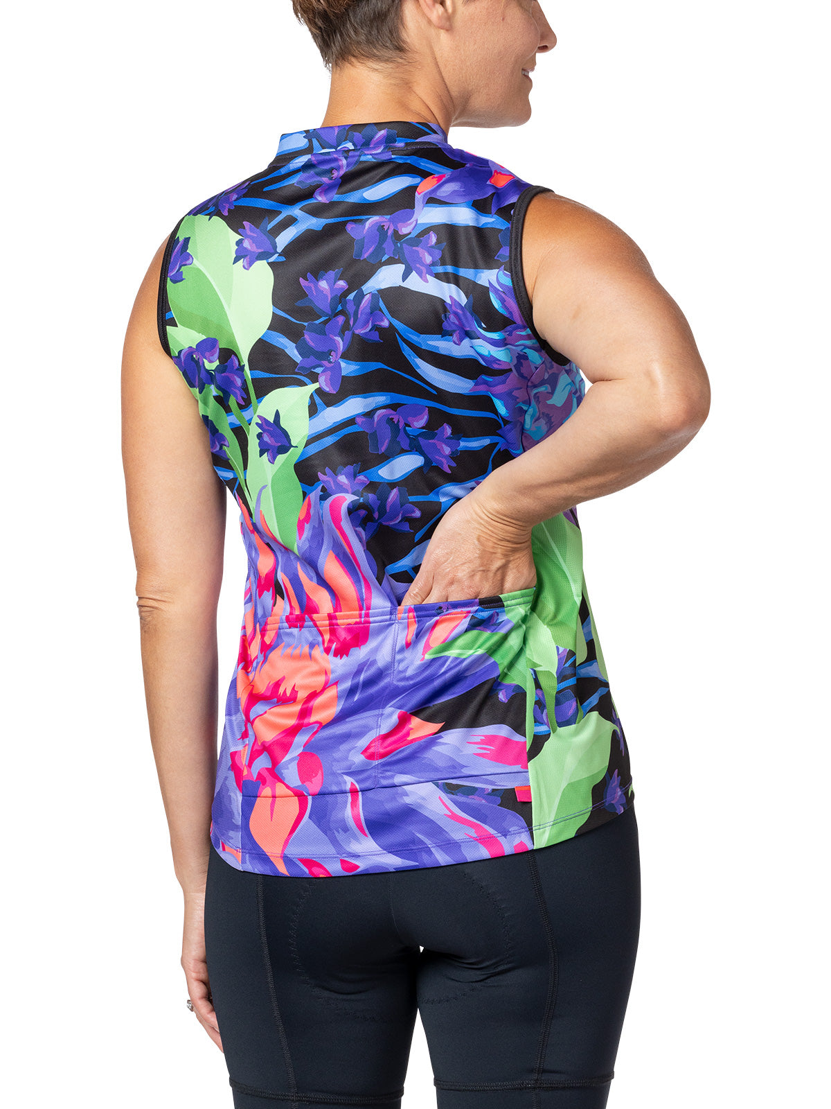Terry Breakaway Mesh Sleeveless Bike Jersey Plus in color || Rio