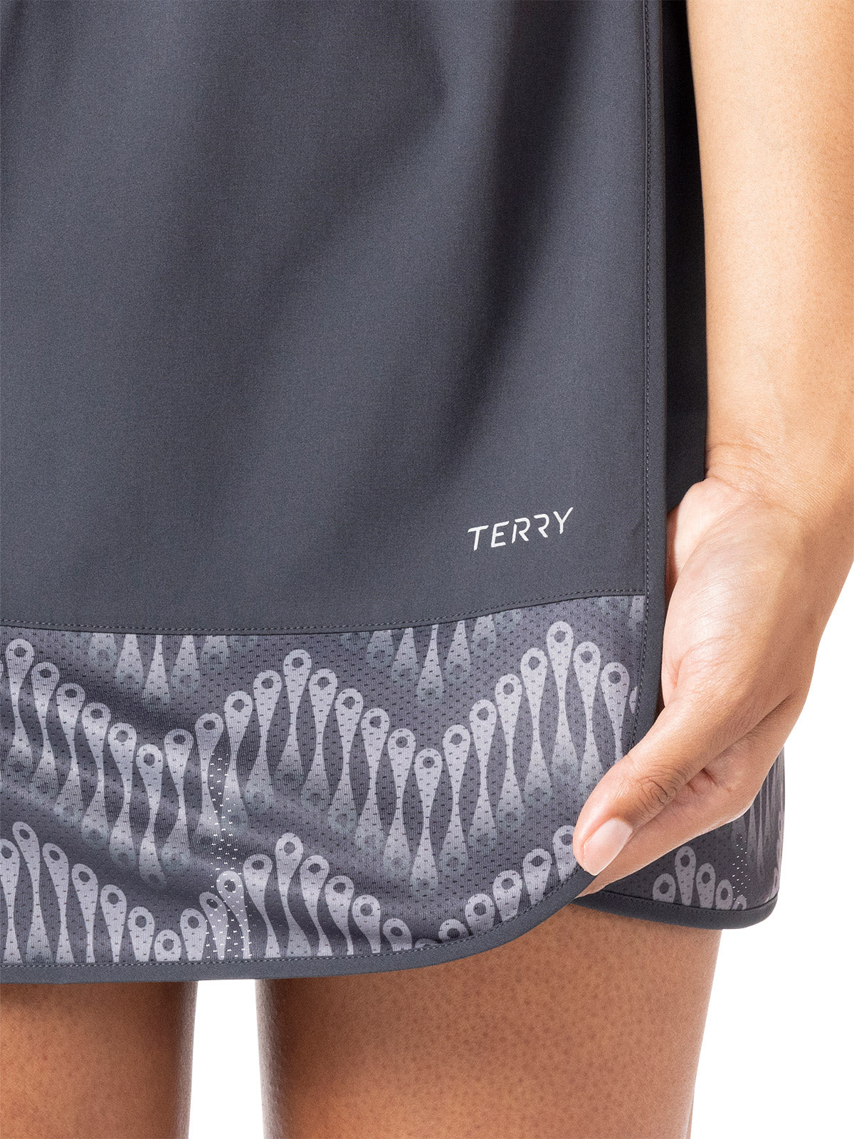 Terry Rover Bike Skort in Ebony | Speed Link Colorway