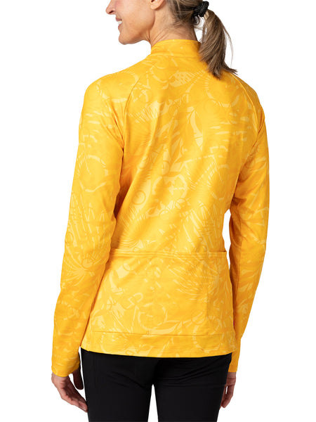 Terry Thermal Bike Jersey in color || Palmetto Gold