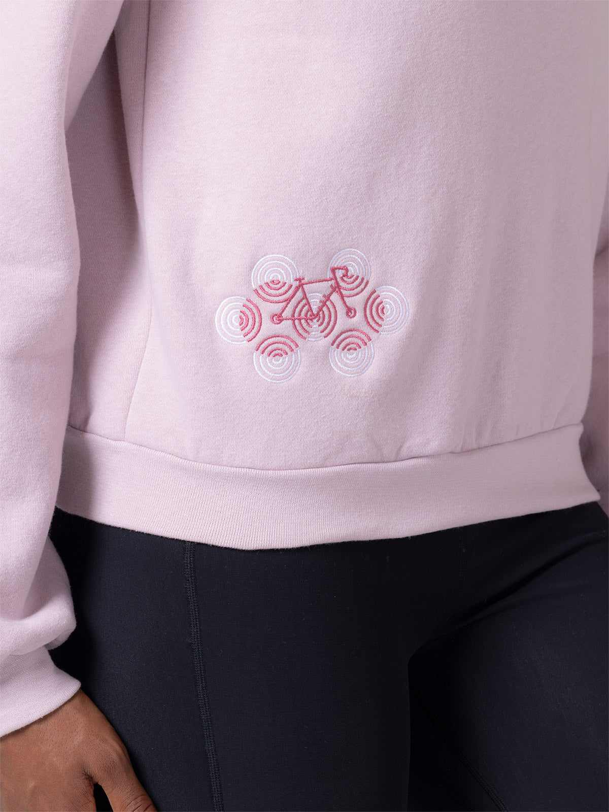 Terry Optibike Crewneck Sweatshirt in color || Pink