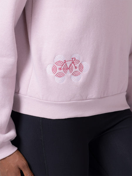 Terry Optibike Crewneck Sweatshirt in color || Pink