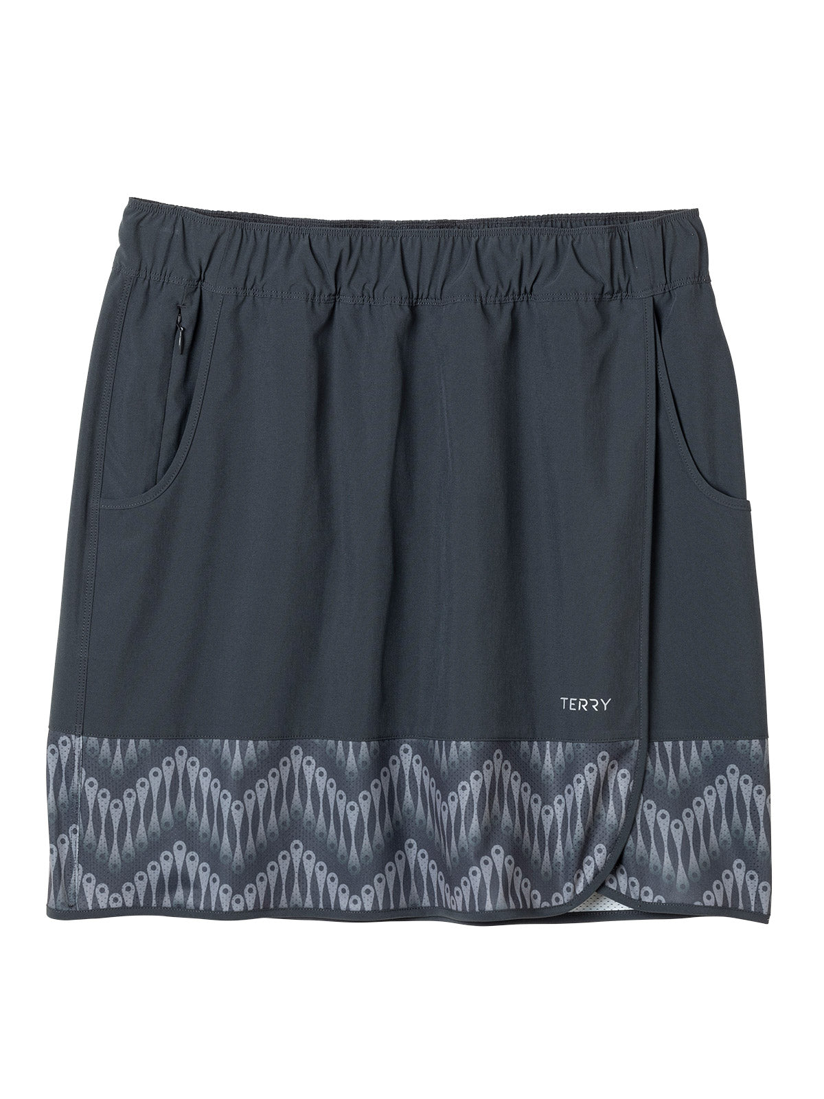 Terry Rover Bike Skort in Ebony | Speed Link Colorway