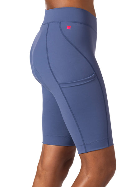 Terry Bike Bermuda Short in color || Indigo