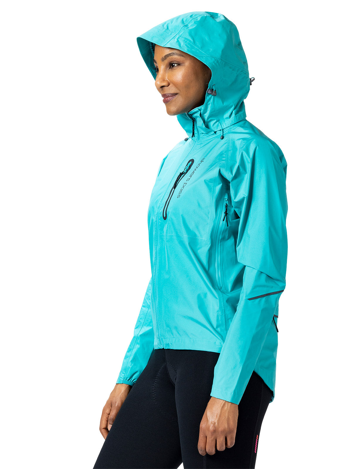 Showers Pass EcoLyte Elite Bike Jacket in color || Glacier