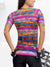 Sportful Glitch Bomber Bike Jersey in Multi Pink Colorway