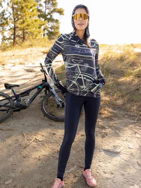 Terry Cargo Bike Tight in color || Black