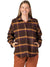 Club Ride Best Friend Flannel Jacket in color || Raisin Plaid