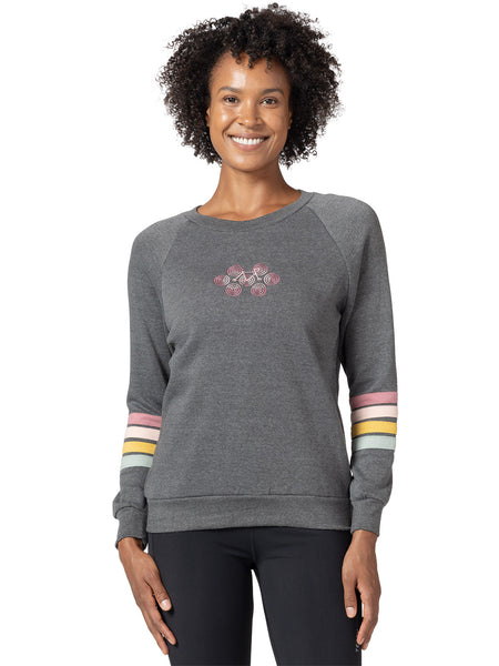 Terry Racer Crewneck Sweatshirt in color || Charcoal
