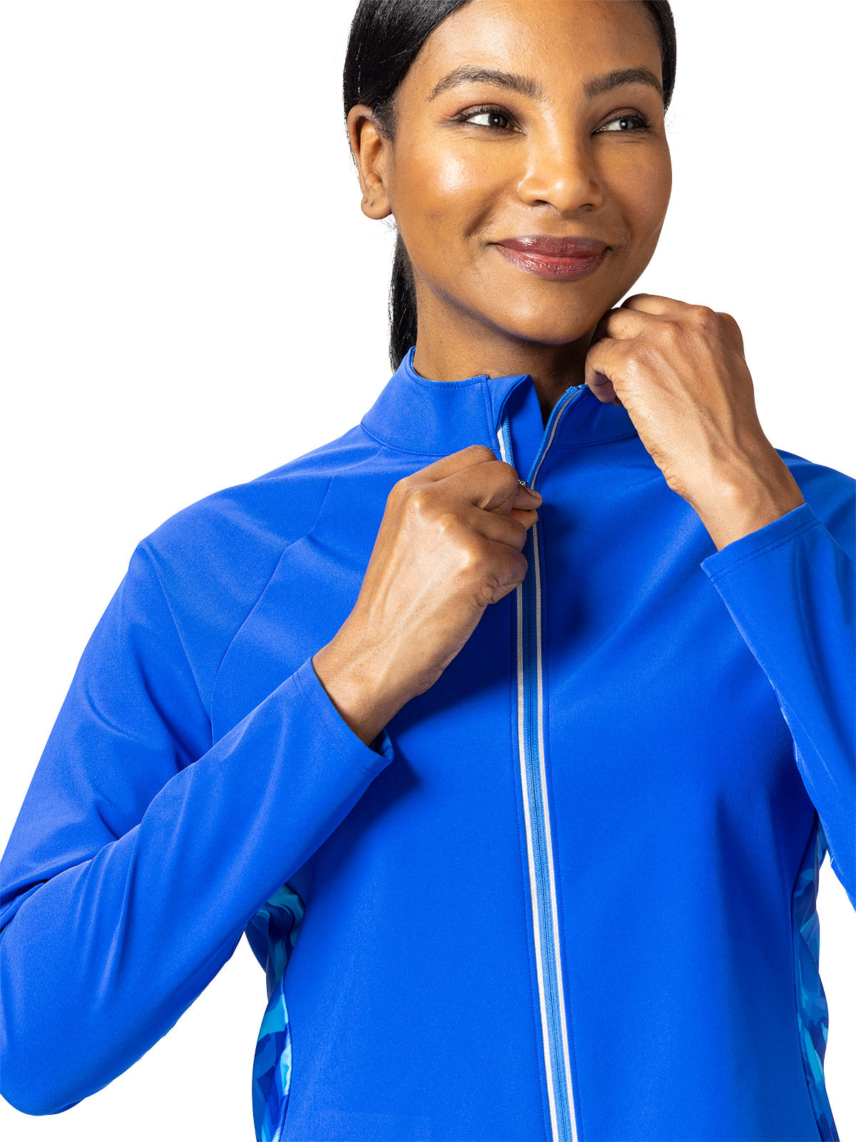 Terry Hybrid Bike Jacket in color || Sapphire | Chroma