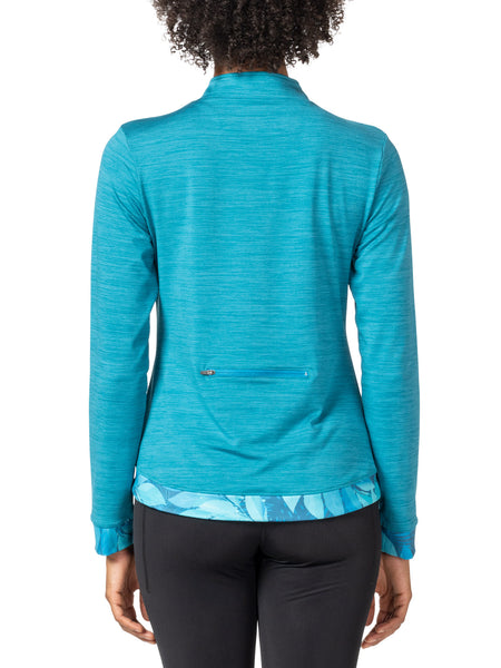 Terry Tulip Bike Jersey in color || Heather Azure