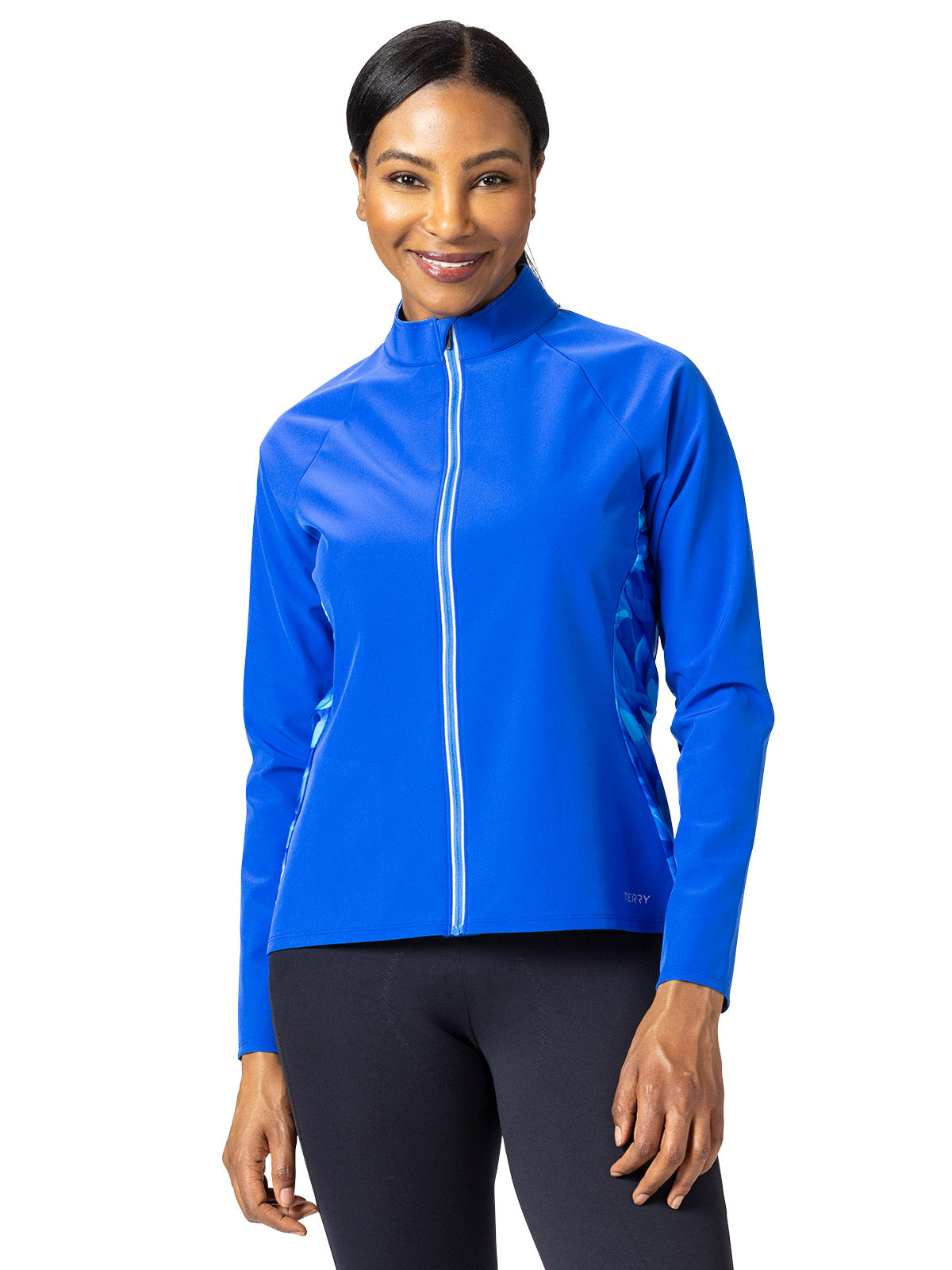 Terry Hybrid Bike Jacket in color || Sapphire | Chroma