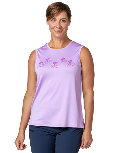 Terry Tech Tee Tank in color || Lavendula T-Girl Trip