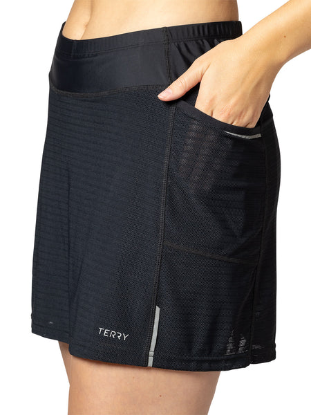 Terry Trixie Mesh Bike Skort in color || Black Mesh