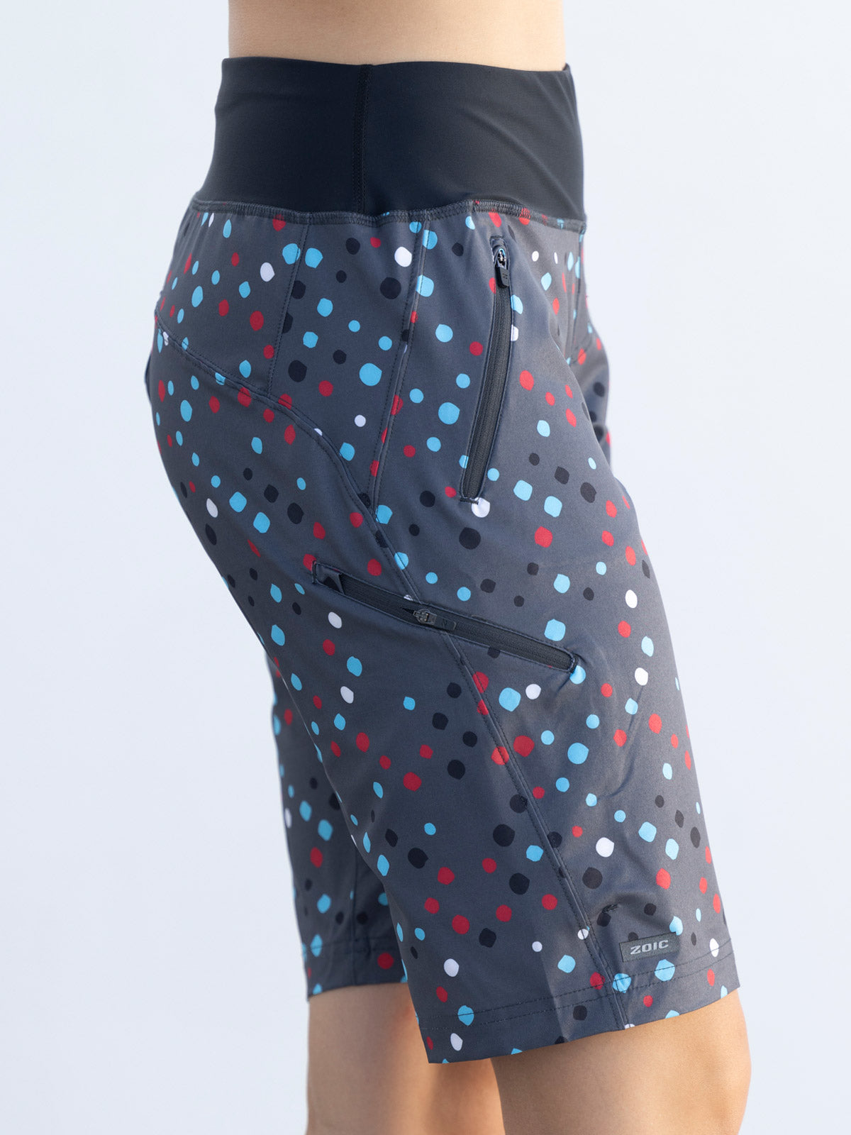 Zoic Bliss Novelty 11 Unpadded Baggy Short in color || Shadow Dot