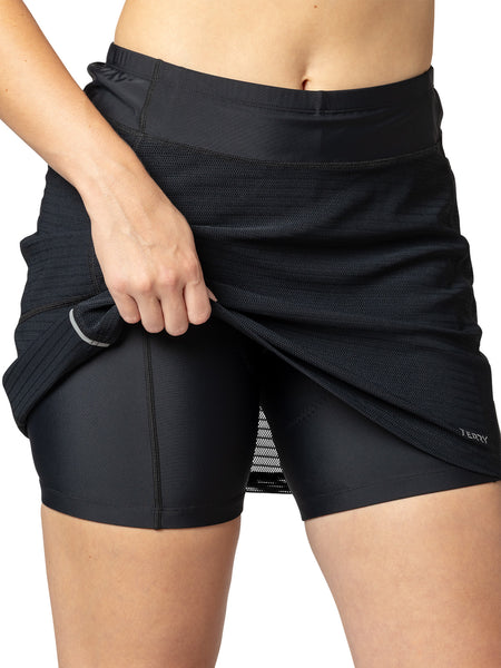 Terry Trixie Mesh Bike Skort in color || Black Mesh