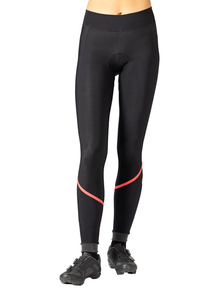 Castelli Velocissima Thermal Bike Tight in color || Black | Hibiscus