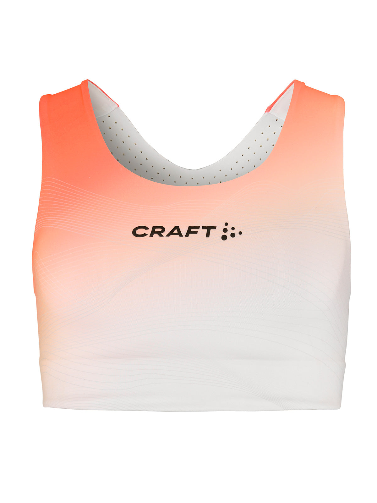 Craft Race Day Bra Sport Top in color || White Multi