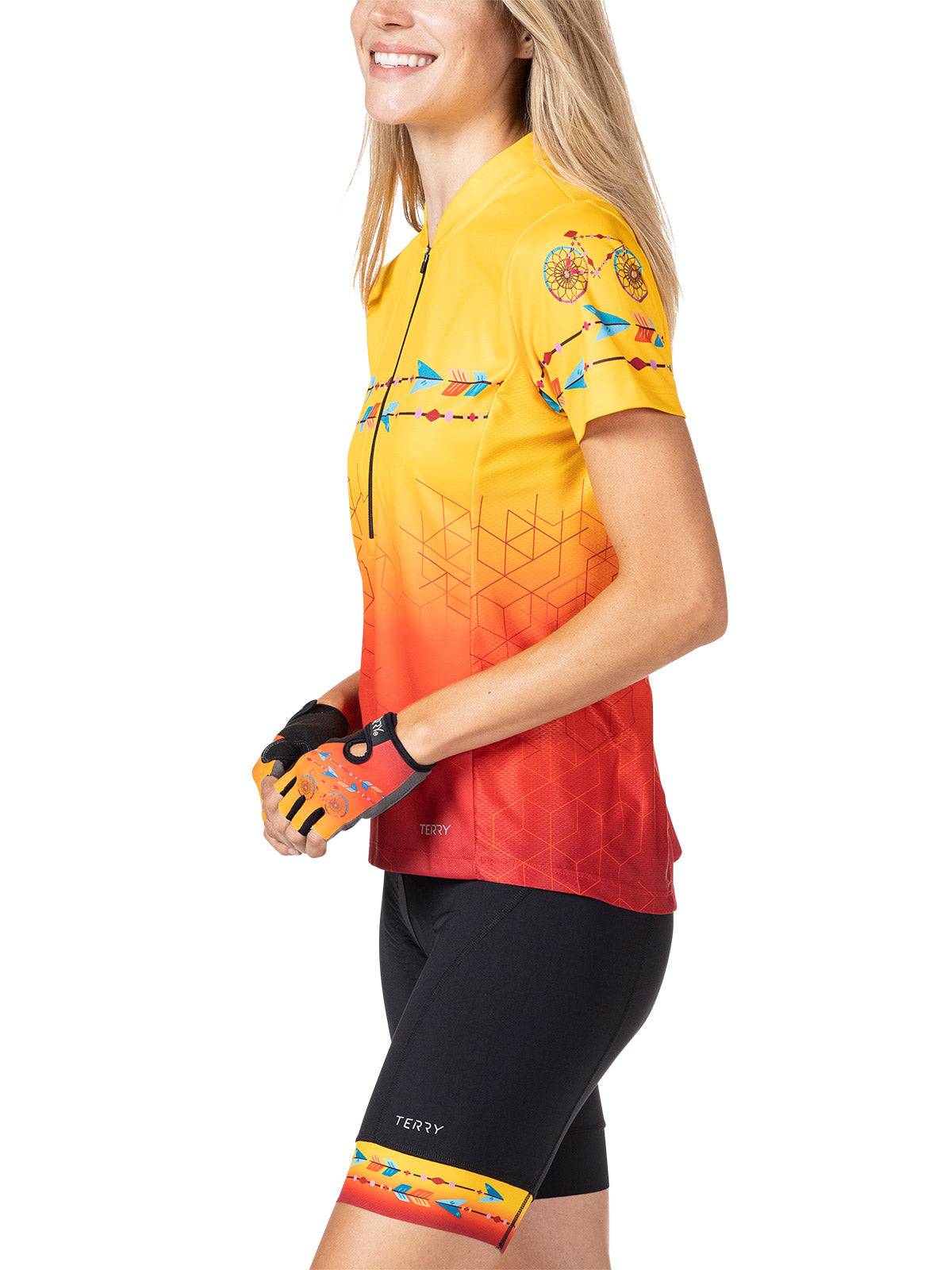 Terry Breakaway Mesh Short Sleeve Bike Jersey in color || Dream Chaser