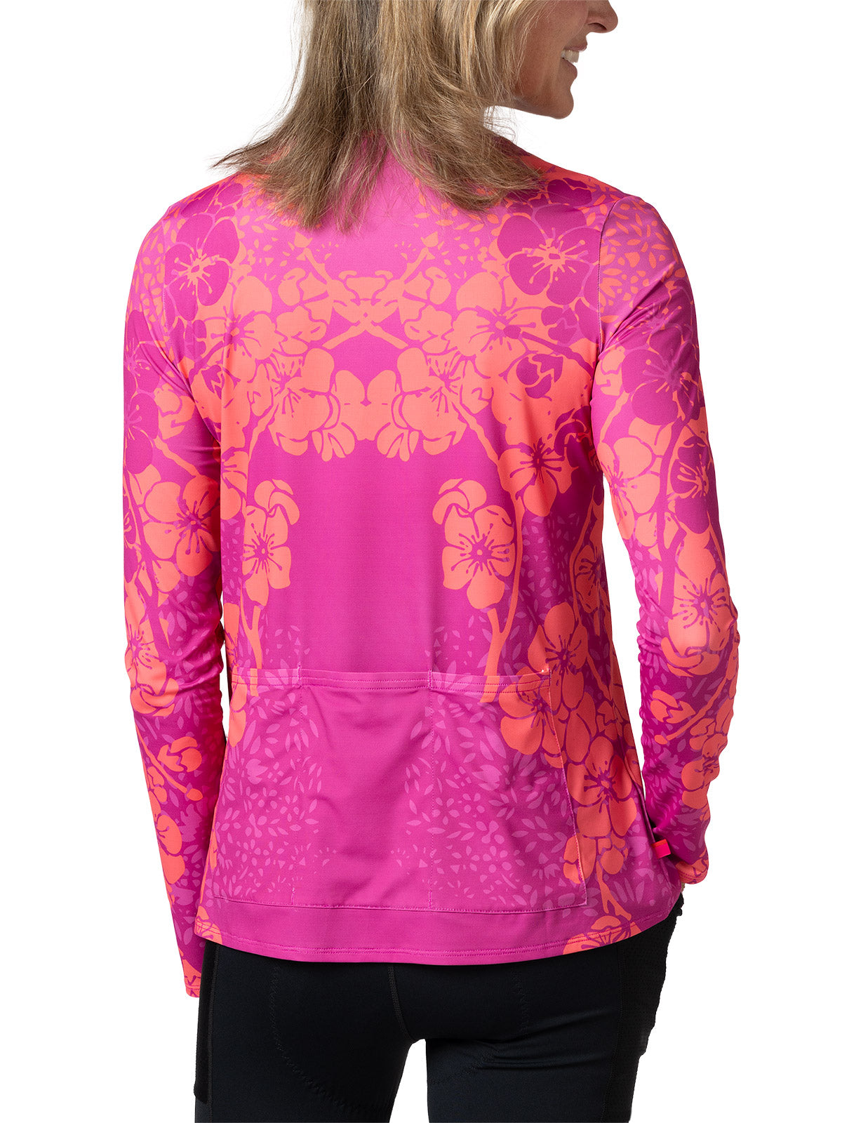Terry Soleil Flow Long Sleeve Bike Top in color || Lokelani Rose