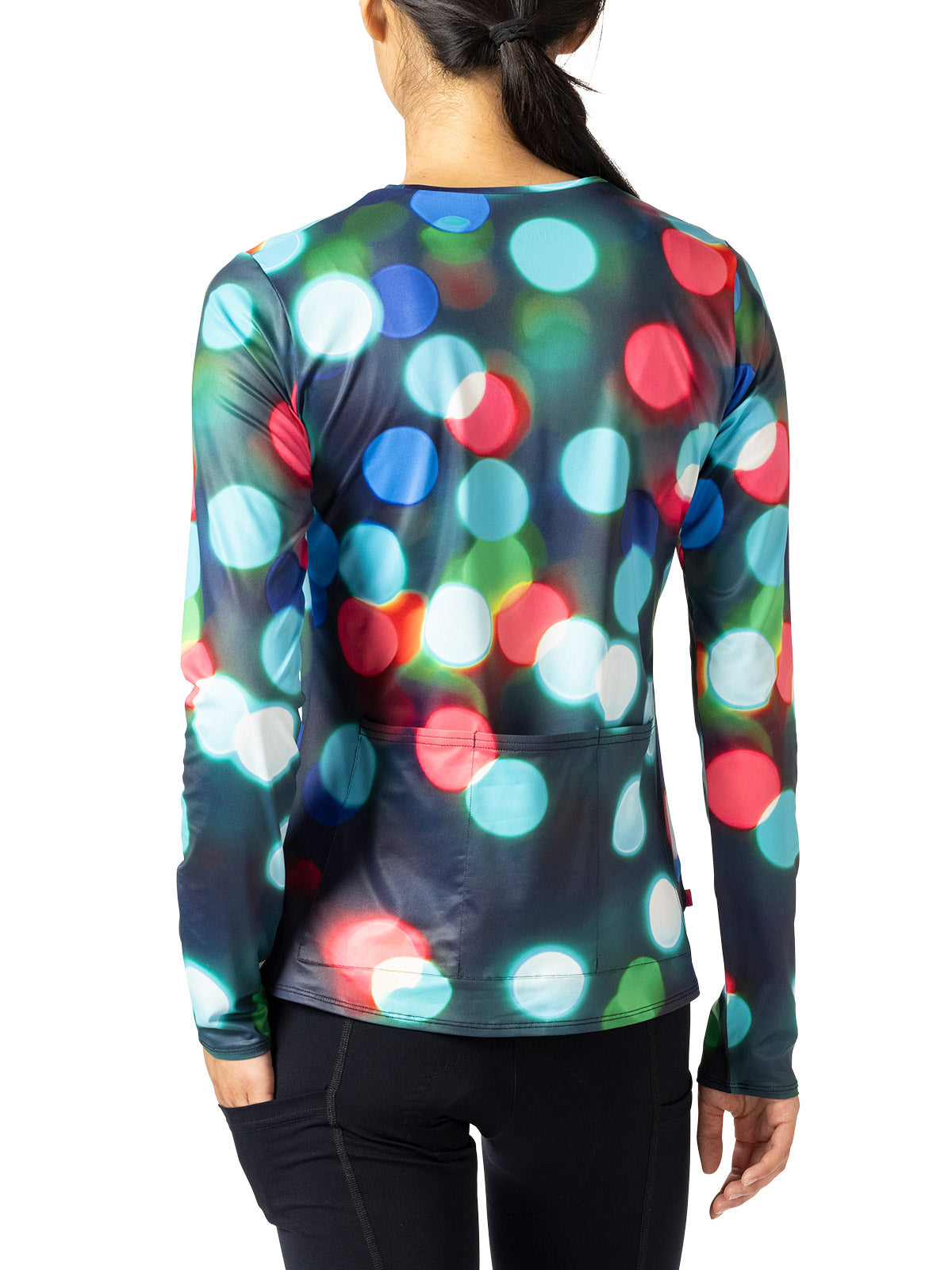 Terry Soleil Long Sleeve Bike Top in color || Holiday Lights