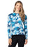 Terry Soleil Long Sleeve Bike Top in color || Blue Echinacea