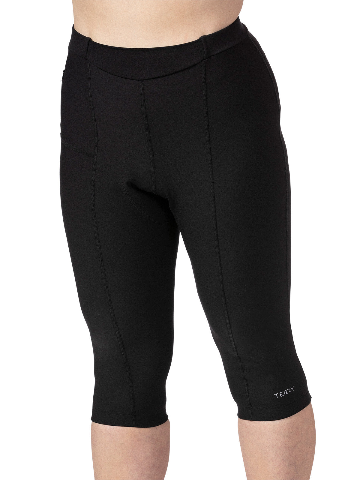 Terry Bike Knicker Plus in Black Colorway