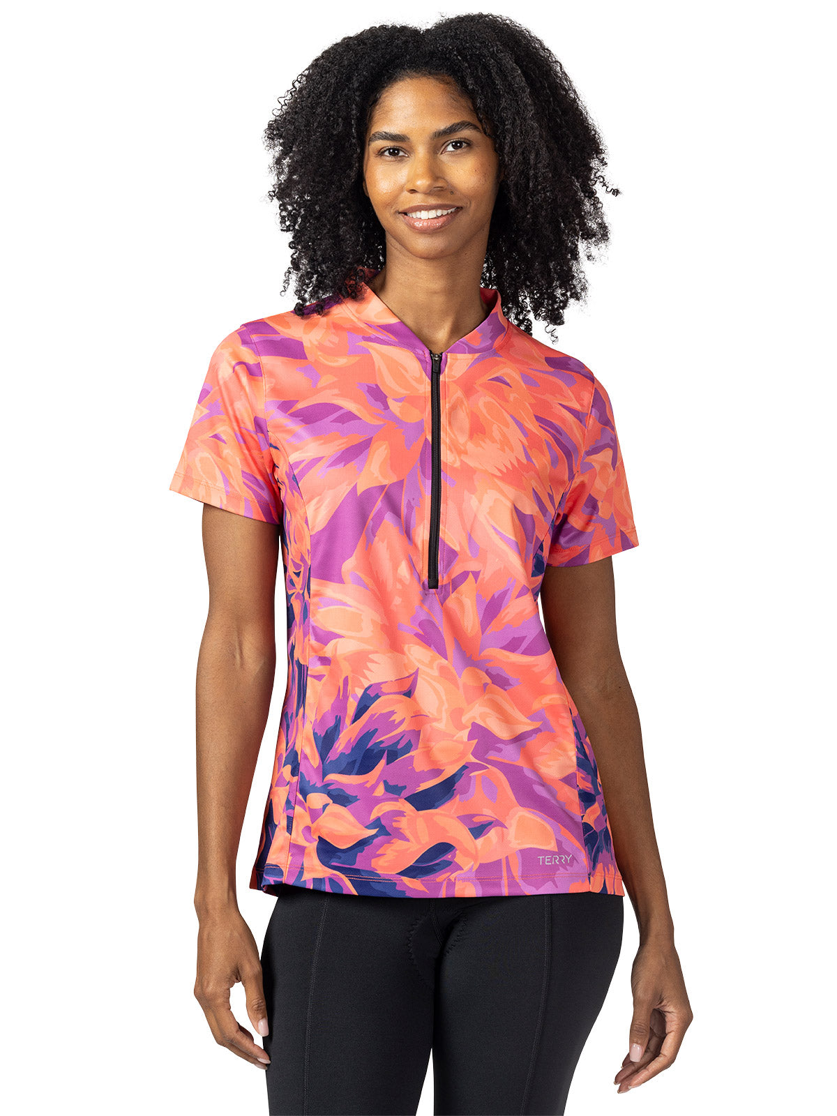 Terry Actif Bike Jersey Plus in color || Chroma Coral