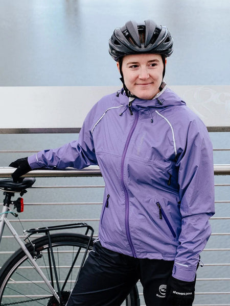 Showers Pass Syncline CC Bike Jacket in color || Lavender